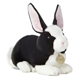 Aurora World Miyoni Dutch Rabbit Black and White 10" Plush