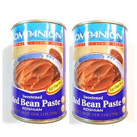 Companion Sweetened Red Bean Paste 18 Oz(Fat- Free)-2 Pack冰糖紅豆沙