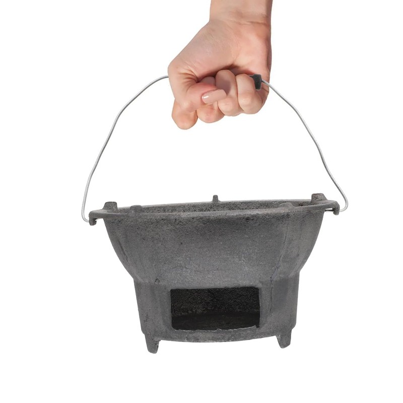 DOITOOL Cast Iron Charcoal Hibachi Grill, Portable Picnic Charcoal Stove