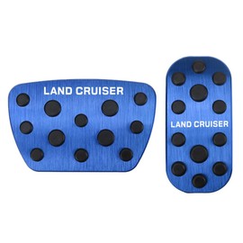 SAWAKAKI Toyota 2024 New Land Cruiser 250 Series Exclusive Design with Logo Aluminum Axle Pedal Brake Pedal Cover Set of 2 (Blue)