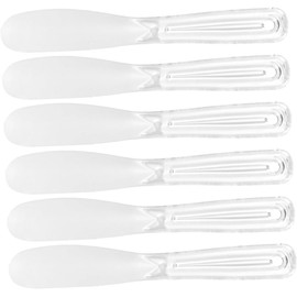 Healvian Espátulas para Mascarillas Faciales Diseño en Forma de Cuchara Set de 6 de Abs para para Aplicación y Mezcla de Cremas Adecuado para Uso en Casa y Salones de Belleza Uso en Casa y Salones de Belleza