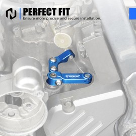 NICECNC Blue Clutch Arm Lever Bracket and Clutch Release Arm Cable Stopper Compatible with Suzuki DRZ400 DRZ400E DRZ400S DRZ400SM 2000-2024 See Fitment