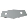 Westbrass Two-Hole Remodel Plate, Polished Chrome, D504-26 13 in