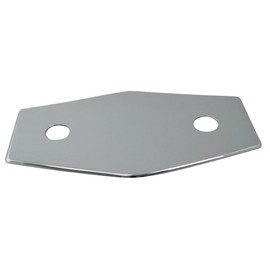 Westbrass Two-Hole Remodel Plate, Polished Chrome, D504-26 13 in