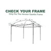 Beige Gazebo Replacement Cover Compatible with SUNJOY 11x11 Pop Up