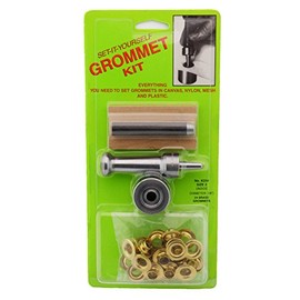 C.S. Osborne Set-It-Yourself Grommet Kit K234-2, 3/8" Hole, W/Brass Grommets