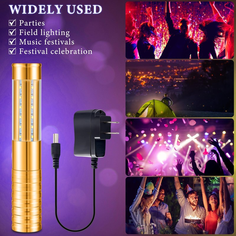 Civaner 4 Pcs Upgrade Bottle Service Lights LED Strobe Baton