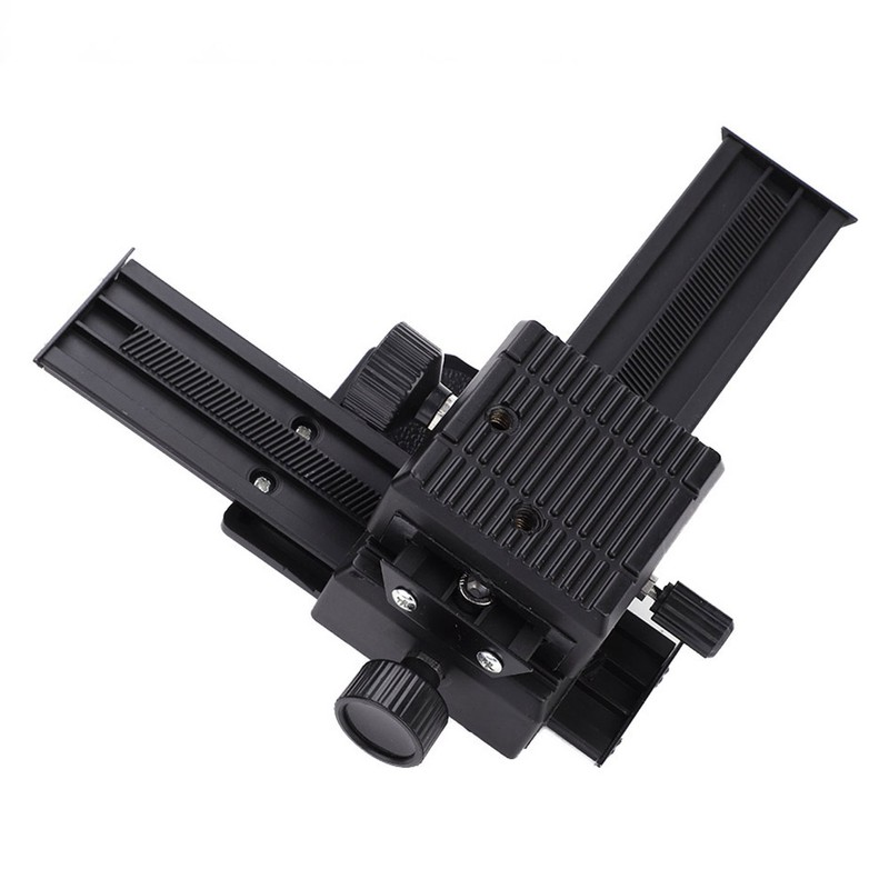 4 Way Macro Focusing Rail Slider with 1/4" Mounting Screw