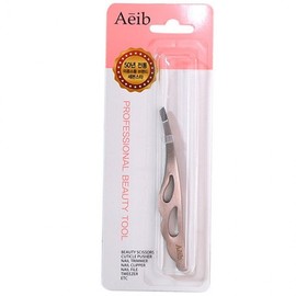 Aeib Curved Stainless Steel Tweezers Tweezers 4ea