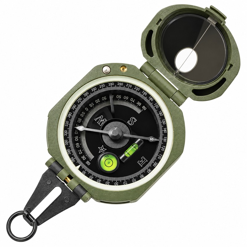 Geological Compass for Hiking and Camping – Folding Sighting Design