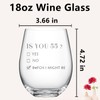 1971 55th Birthday Gifts Wine Glass for Women Her with