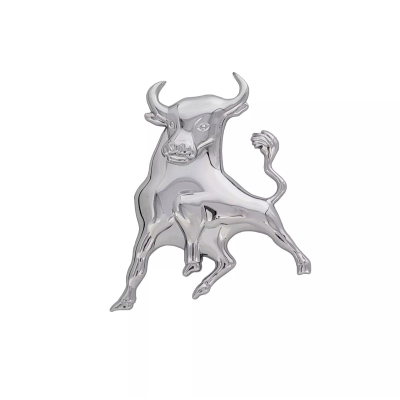 Neutron Motorsports 3D CHROME ABS BULL TORO CAR TRUCK STICK