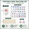 Portable Mini Mahjong Set with Foldable Playing Surface – Travel