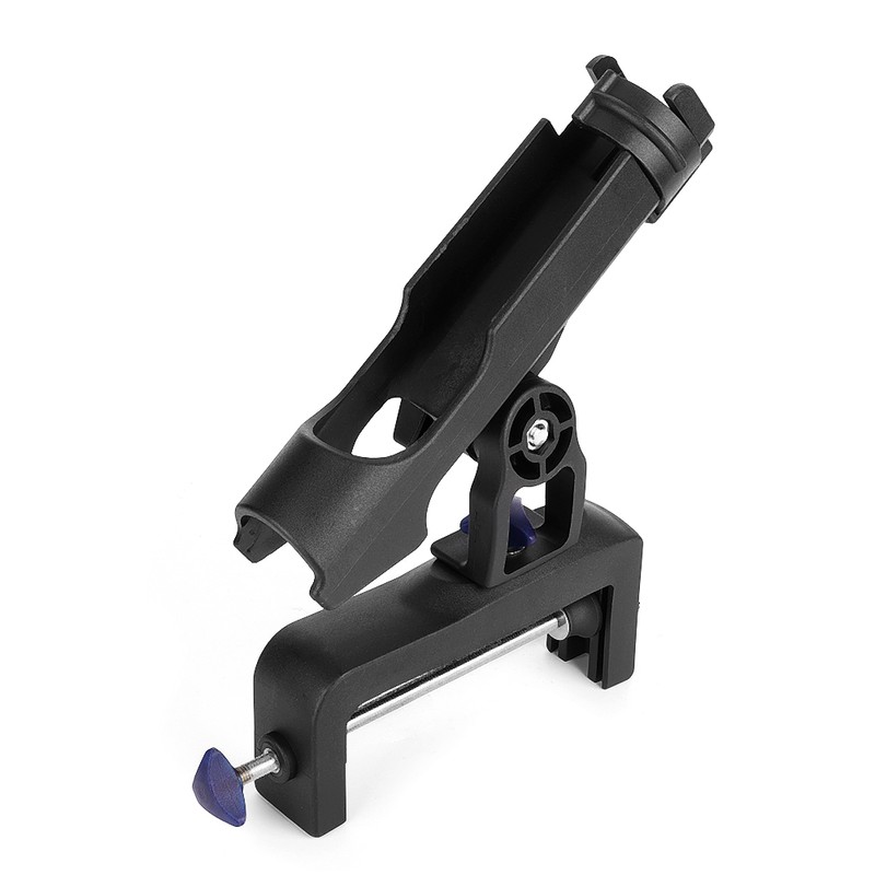 Adjustable 360-Degree Rotation Nylon Plastic Clamp Fishing Rod Mount Holder