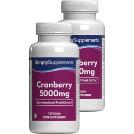 Cranberry Tabletten 5000mg | Unterstützt das Immunsystem und schützt vor oxidativem Stress | Geeignet für Veganer und Vegetarier | 360 Tabletten = 4 Monatskuren | Hergestellt in Großbritannien