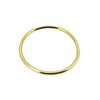 1mm 18ct Yellow Gold Vermeil Slim Round Band or Skinny