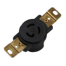 Nema L5-15 15A/125V 2 Pole 3 Wire Industrial Grade Locking Female Receptacle Connector, Industrial Twist Lock L5-15 15-AMP AC Power Connector. LK-2311F