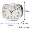 CASIO(カシオ) Alarm Clock Tabletop Clock Dark Brown Tea Analog Snooze