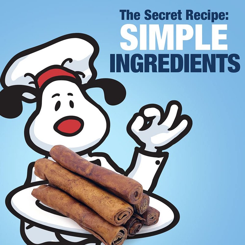 ValueBull USA Retriever Rolls for Small Dogs, Premium Rawhide, Thin