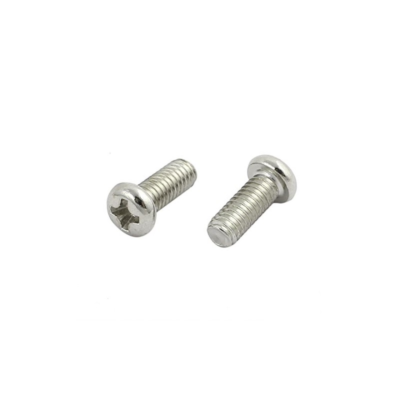 Sourcingmap 50pcs M4 x 9mm Stainless Steel Pan Head Phillips