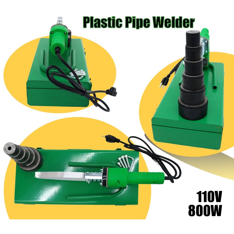 IntXanth Plastic Water Pipe Welder, 110V/800W PP/PP-R/PE/PP-C Pipe Fusion Welder