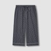 JAJU [JAJU] Men's Cotton Rayon Seersucker 3/4 Sleeve Pajama Set_Light