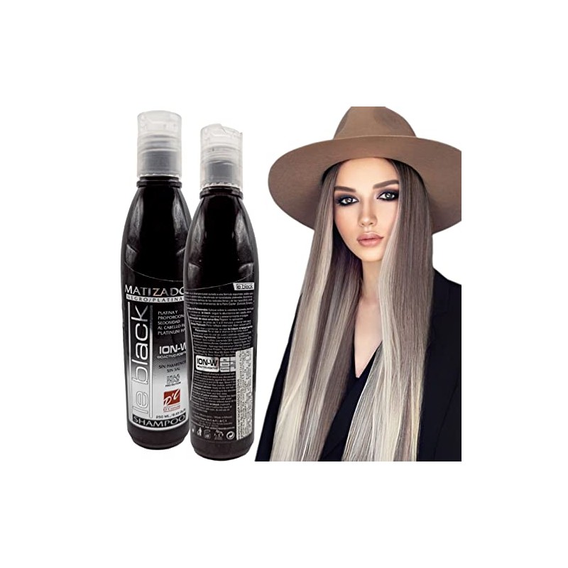 Kit 2 Piezas de Shampoo Le Black Matizador Negro Di