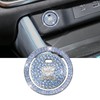 HQRNYP Bling Crystal Car Engine Start Ring Sticker, Push Start