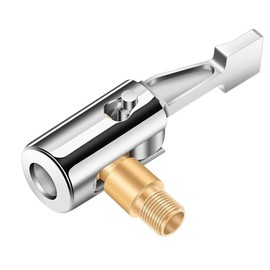 Lock On Air Chuck Tire Inflator Hose Adapter, Metal Locking Tire Chuck with Standard Tire Valve Thread, No Leakage Tire Inflating Hose Nozzle for Portable Tire Pump/Air Compressor