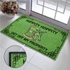 Wulidrom Doormat Hippity Hoppity Get Off My Property Rug for