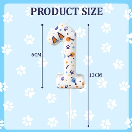 laackys Dog paw Themed Birthday Candles, Digital Dog paw Birthday Party Supplies, Suitable for Bluey Theme Parties, Birthday Celebrations for Adults and Children, and Celebrations for Pets (1)