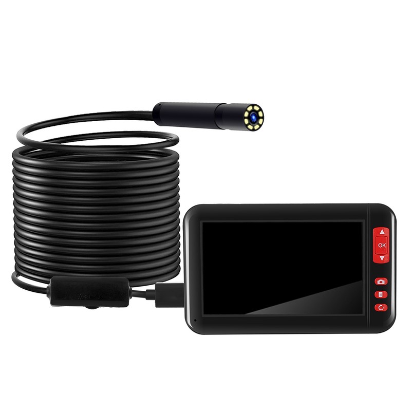 Industrial Endoscope Borescope Inspection Camera Built-in 8pcs LEDs 8mm Lens