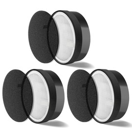 LV-H132 Replacement Filter for LEVOIT LV-H132 Air Puifier, 3-in-1 Nylon Pre-Filter, H13 True HEPA Filter, High-Efficiency Activated Carbon Filter, Part # LV-H132-RF, 3 Pack