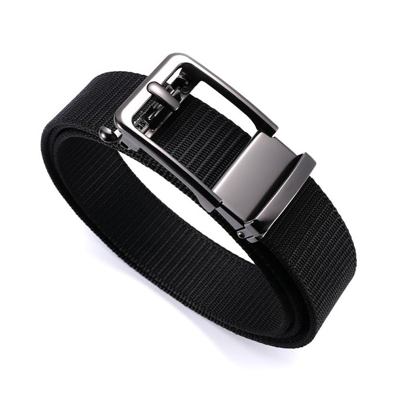 Utaly Men's Nylon Belt with Automatic Slide Buckle - Tactical
