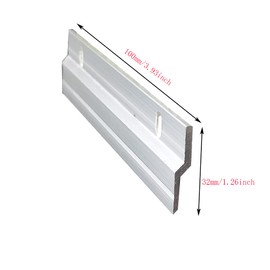 4" French Cleat Picture Hangers Hardware Kit Aluminum Z Clips Heavy Duty Picture & Mirror Hanger Z Bar Interlocking Wall Mounting Photo Frame Hook Bracket (100mm 2 Pairs with Screws & Anchors)