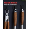 Heavy-Duty ​Dikela Wooden BBQ Grilling Tools Set. Extra Thick Stainless