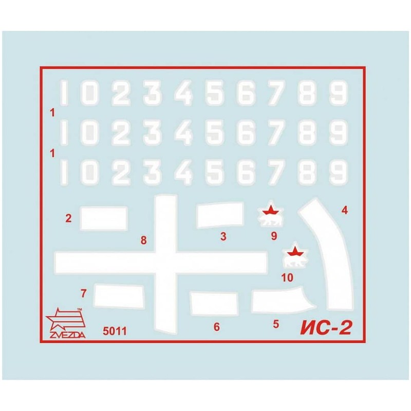 Zvezda 500785011, 1:72 WWII Model Tank, IS-2 Stalin