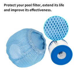 YanBan 2pcs Protective Nets Mesh Cover Compatible with Summer Waves Type D Replacement Pool Filter