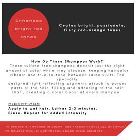 Watercolors by Tressa 3-in-1 Color Depositing Shampoo, Semi Permanent Hair Color, Hair Dye Shampoo for Curly, Dry, and Normal Hair, 8 fl oz - FLUID FIRE