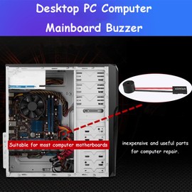 Pack of 10 Motherboard Speaker Plug 4 Pin Summer Speaker Connector Speaker Computer Spare Parts Buzzer for Desktop PC Computer Motherboard Housing Beep