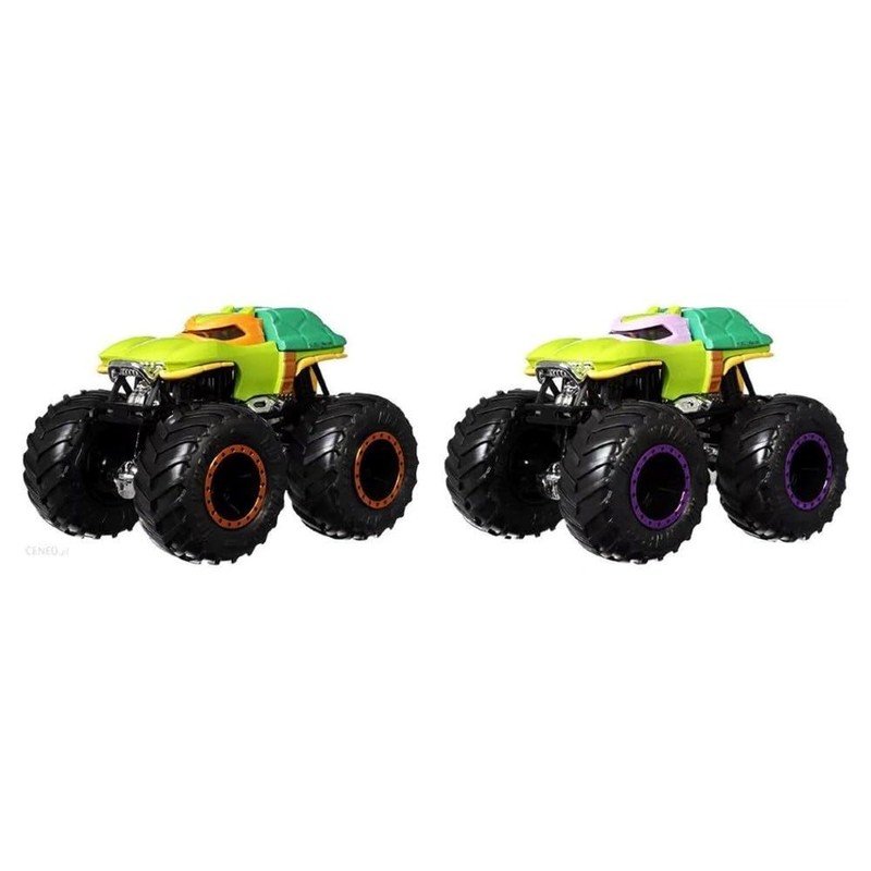 Hot Wheels Monster Trucks 1:64 Pack of 2 Michelangelo &