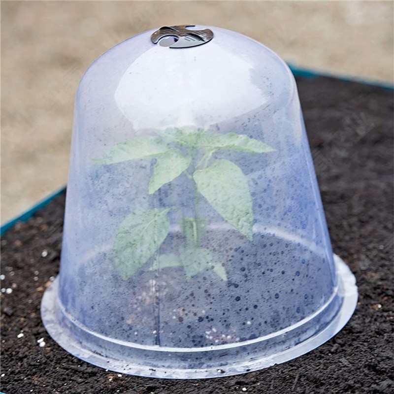 6PCS Reusable Garden Plant Cloche Plastic Dome Protective Seedling Covers
