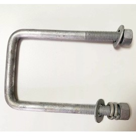 Rospeedracing 1pc Boat Trailer U-Bolts Hot Dipped Galvanized Square  3/8"*2 1/16"*3 3/8"