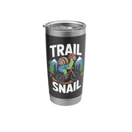 Trail Snail Mountain Biking Funny Cycling Lover Stainless Steel Insulated Tumbler
