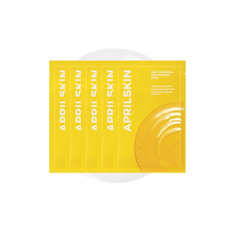 APRILSKIN Calendula Deep Essence Sheet Mask (5ea)