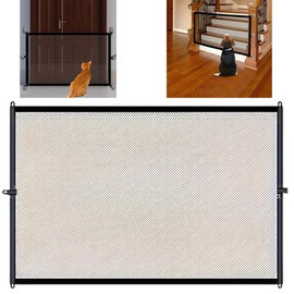 Syiyunran Stair Safety Gate, Door Safety Gate, Dog Gate, Home, 1 Piece, Black, Size 180 x 72 cm, Stair Gate, No Drilling, Pet Enclosure for Stairs, Doors, Hallways Door Gate