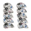 Leather Golf Club Iron Head Covers 10 Piece Set Union