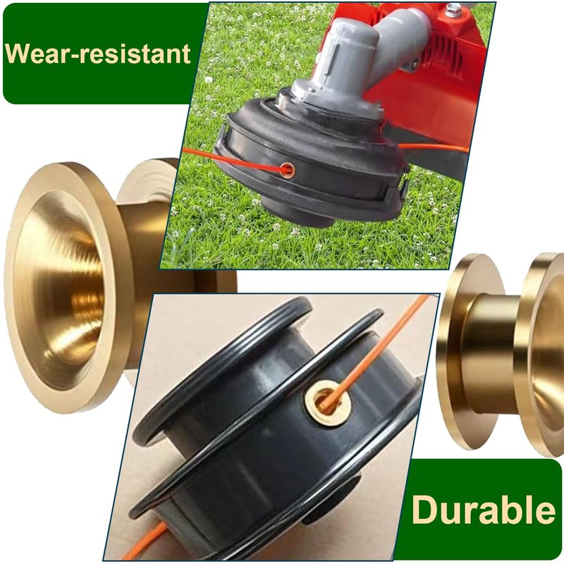 ZAMDOE Universal 10 Pack String Trimmer Grass Trimmer Head Eyelet