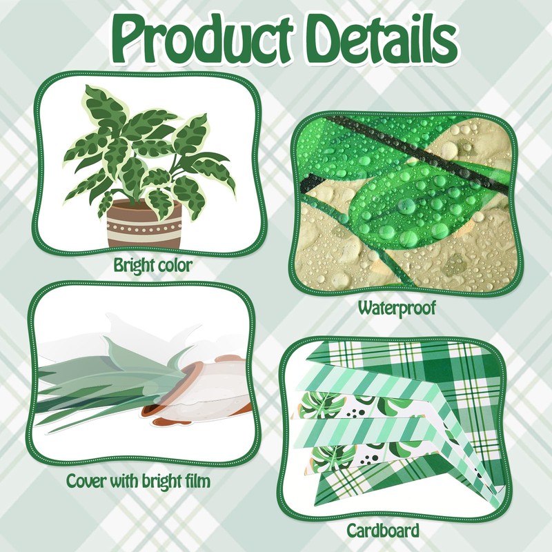 Qilery 50 Pcs Plant Bulletin Board Decoration Plant Kindness Grow