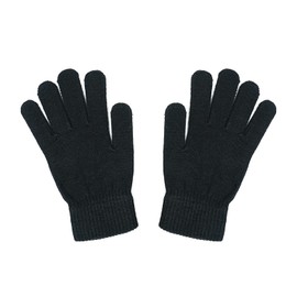 SHEVERCH Black Winter Knit Gloves for Men Women Soft Fleece Lined Thermal Warm Gloves Cold Weather